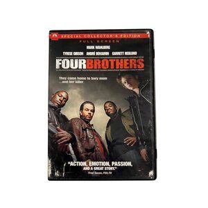 Four Brothers 2005 DVD Action Crime Drama Mark Wahlberg Tyrese Gibson Pre-Owned